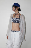 MYSTIC STRIPE SHEER SHIRT