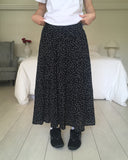 Apol Dot Frill Tiered Long Skirt