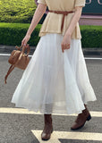 Kane Tiered Banding Long Skirt (Belt set)
