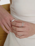 Essence Silver (W) Luxe Full Pave Ring M