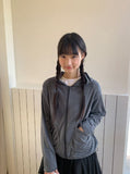 [BAONHAUS] Jenen Stripe Hood Zip-up