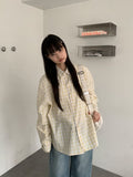 Petite Over Check Shirt