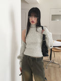 Ankha button knitwear bolero