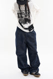Purdue pintuck corduroy wide pants