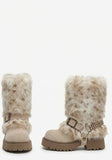 Belted Spirit Midi Fur Boots
