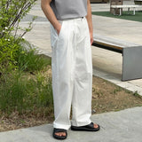 Lebec Cotton Half Banding Wide Pants