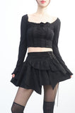 Leman Unbalanced Corset Skirt