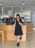 Selverco Layered Shirring Tiered Short Sleeve One Piece
