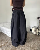 IREM Zipper String Two Way Banding Wide Cargo Pants