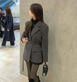 Belt Strap Short Coat
