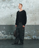 OBLIQUE PATCH DENIM PANTS