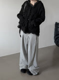 Flat Tweed Knit Cardigan
