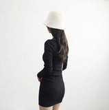Chaki fleece bucket hat