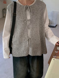 Chohind ribbon bokashi knit vest