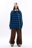 Moab over stripe collar T-shirt