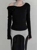 If Button One-Shoulder Off-Tee
