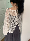 Rando Two-Way Net Loose Fit Summer Cardigan