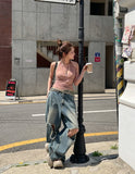 Even see-through dot halter sleeveless