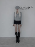 [mnem] Fold Hood Tee