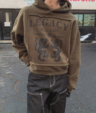 Legacy Print Crop Hoodie