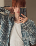 Reina Summer Check Over Fit Shirt
