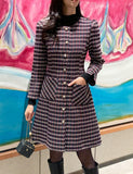 Cloned Tweed A-Line Jacket One Piece