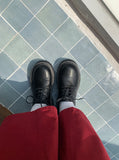Chuo Stitch Platform Sole Loafers