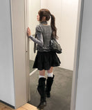 Amuse Lace Ribbon Tiered Culottes