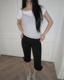 Blem Off-shoulder Short Sleeve T-shirt