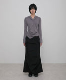 Asymmetrical Draped Hoodie