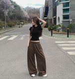 Four-Season Folding Volume Fit Wide Banding Pants