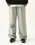 GRAR-LETTERING Training Pin Tuck Wide Pants