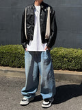 Roy Cat Washed Balloon Denim