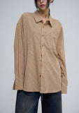Claw cotton oversized fit checkered shirt