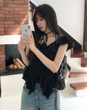 Ring Eyelet Belted Shoulder Bag