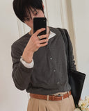 Daily Ribbed Round Cardigan