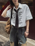 [LAN ARCHIVE] Lettering Short Sleeve Shirt