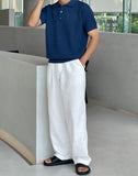 Betts Openwork Short Sleeve Collar Knit