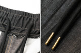 World Summer Non-Fade Banding Denim Pants