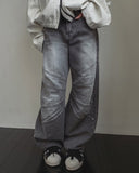 Inport Rivet Balloon Denim Pants