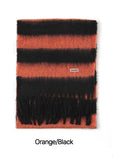 Logo Embroidery Stripe Bold Long Muffler
