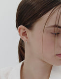 Precise Silver (W) One-Touch Earrings S