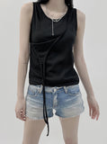 Le dan Strap Layered Sleeveless