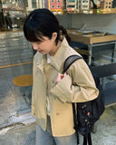 Tsukiko Collar Half Trench Jacket