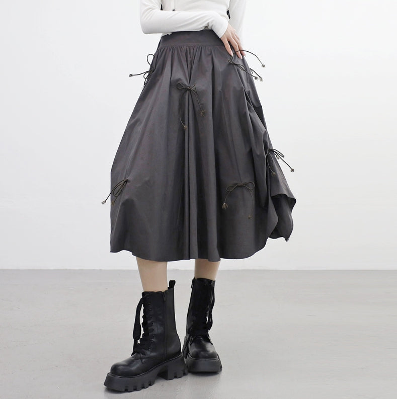 NONCODE(ノンコード) - ホーレンリボンフレアスカート / horen ribbon flared skirt – einz.jp