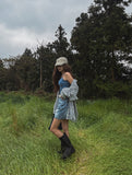 Iru Stripe Seersucker Overshirt