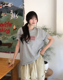 Tokyo Print Crop Short Sleeve T-shirt