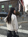 Unt Incision Boxy Leather Blouson Jacket