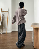 Skin Half Neck Knit Sweatshirt