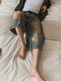 Grunning Vintage Damage Bermuda Pants